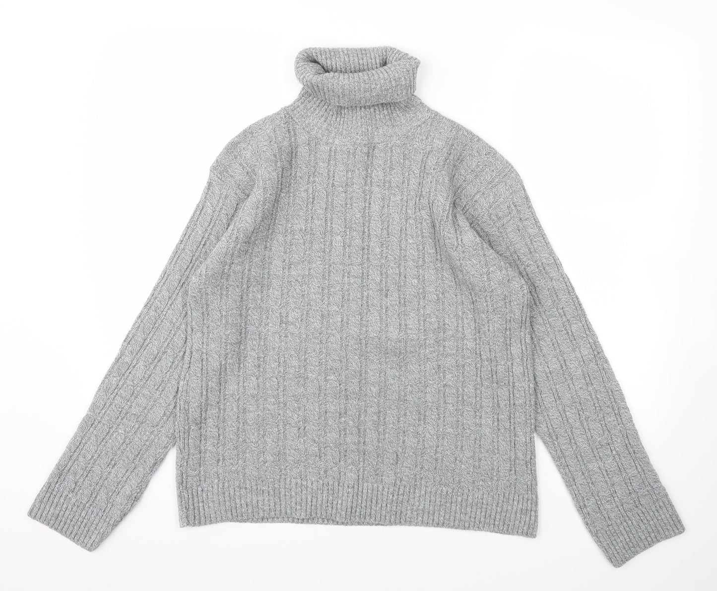 Preworn Womens Grey Houndstooth  Pullover Jumper Size M