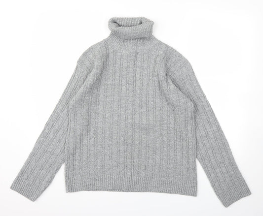 Preworn Womens Grey Houndstooth  Pullover Jumper Size M