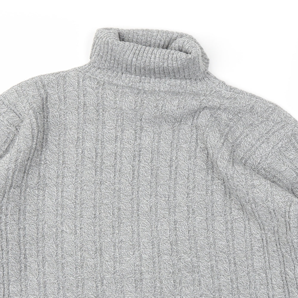 Preworn Womens Grey Houndstooth  Pullover Jumper Size M