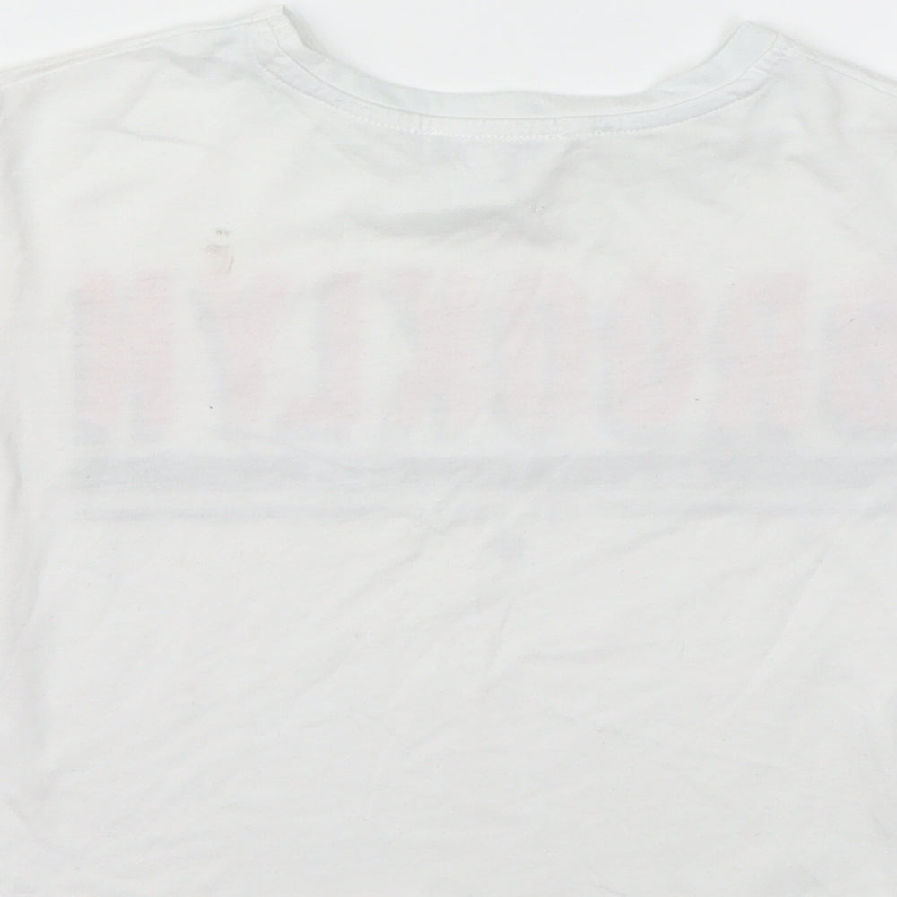 Primark Girls White   Basic T-Shirt Size 7-8 Years