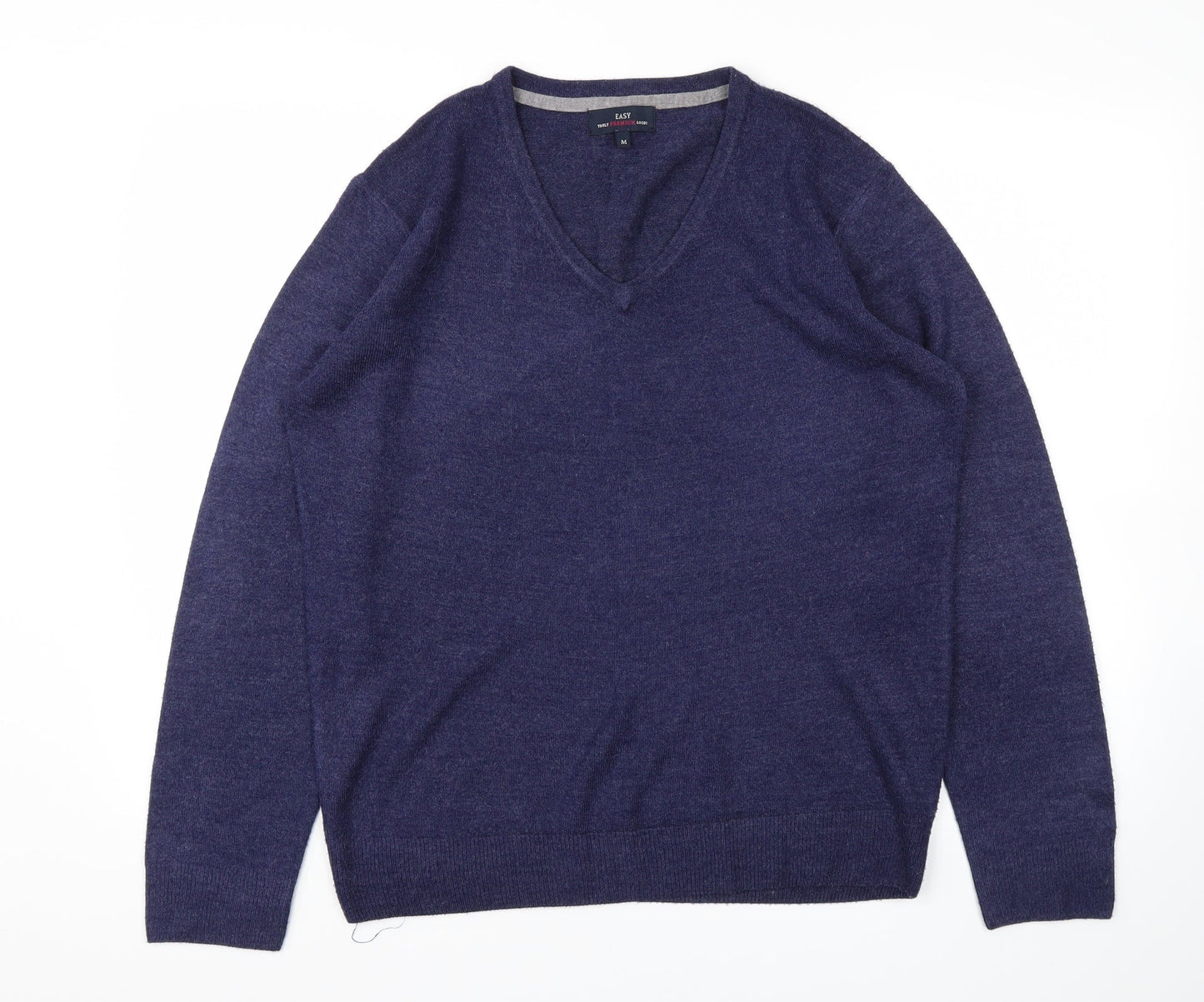 Easy Mens Blue   Pullover Sweatshirt Size M
