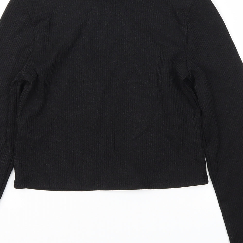 Primark Girls Black   Basic T-Shirt Size 10-11 Years