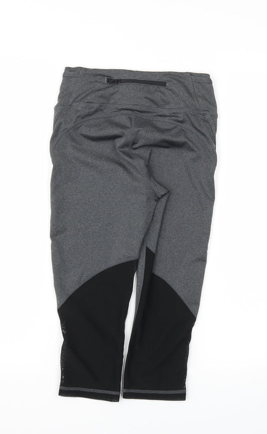 SPORFX Womens Grey   Capri Leggings Size 8 L20 in - Stretch waistband