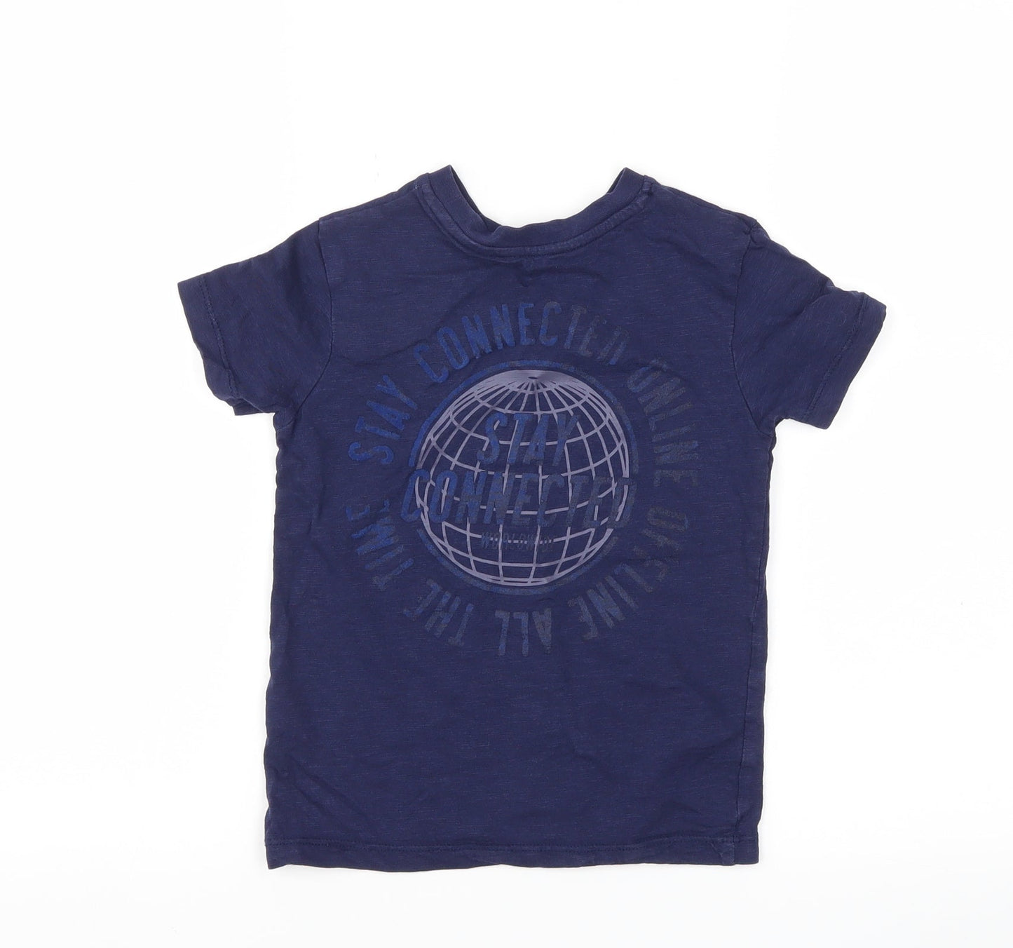 George Boys Blue   Basic T-Shirt Size 4-5 Years