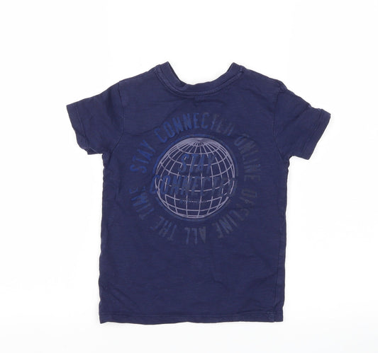 George Boys Blue   Basic T-Shirt Size 4-5 Years