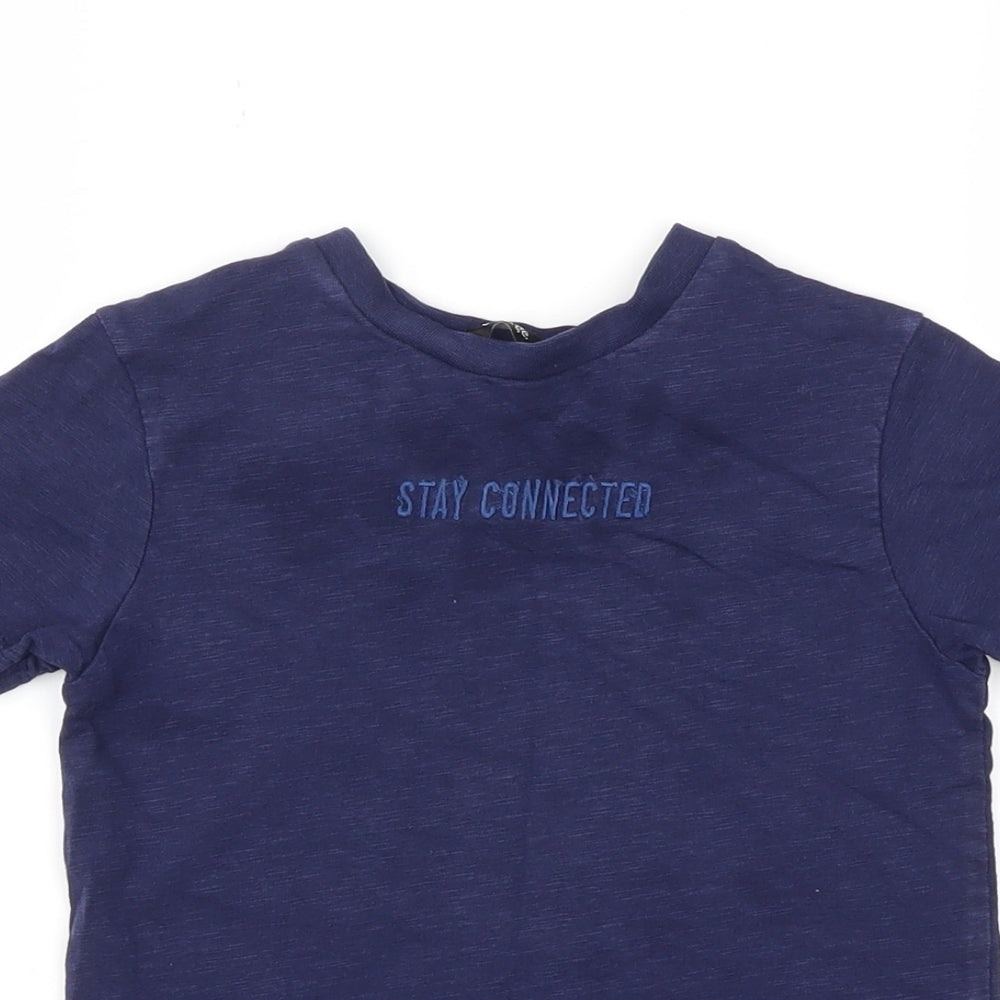 George Boys Blue   Basic T-Shirt Size 4-5 Years