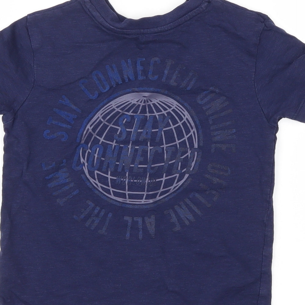 George Boys Blue   Basic T-Shirt Size 4-5 Years