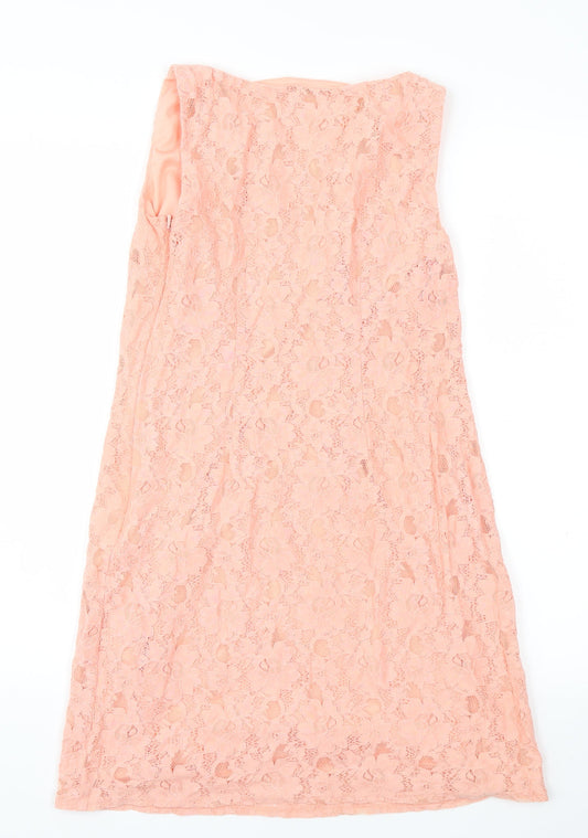 F&F Womens Pink Floral  A-Line  Size 6