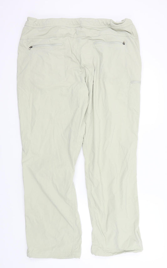 L.L.Bean Womens Beige   Cargo Trousers Size 20 in L30 in