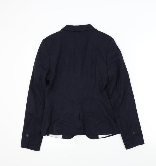 H&M Womens Blue   Gilet Jacket Size 8