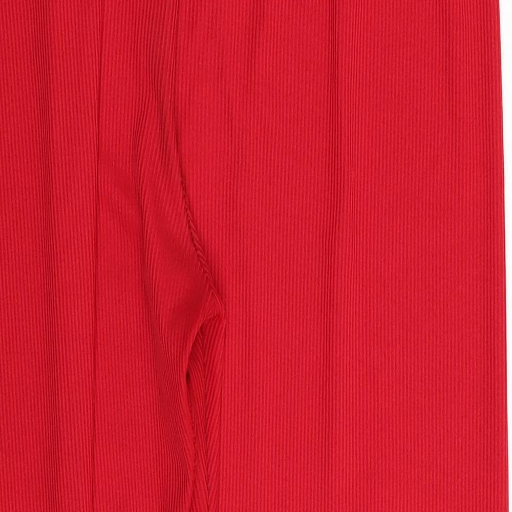 Preworn Womens Red   Capri Trousers Size 32 in L20 in