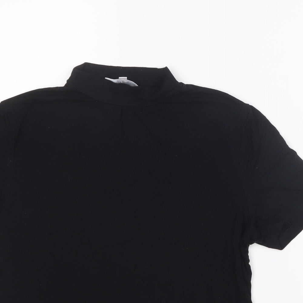 Red Herring Womens Black   Basic T-Shirt Size 12