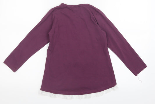 Breeze Girls Girls Purple   Basic T-Shirt Size 10 Years