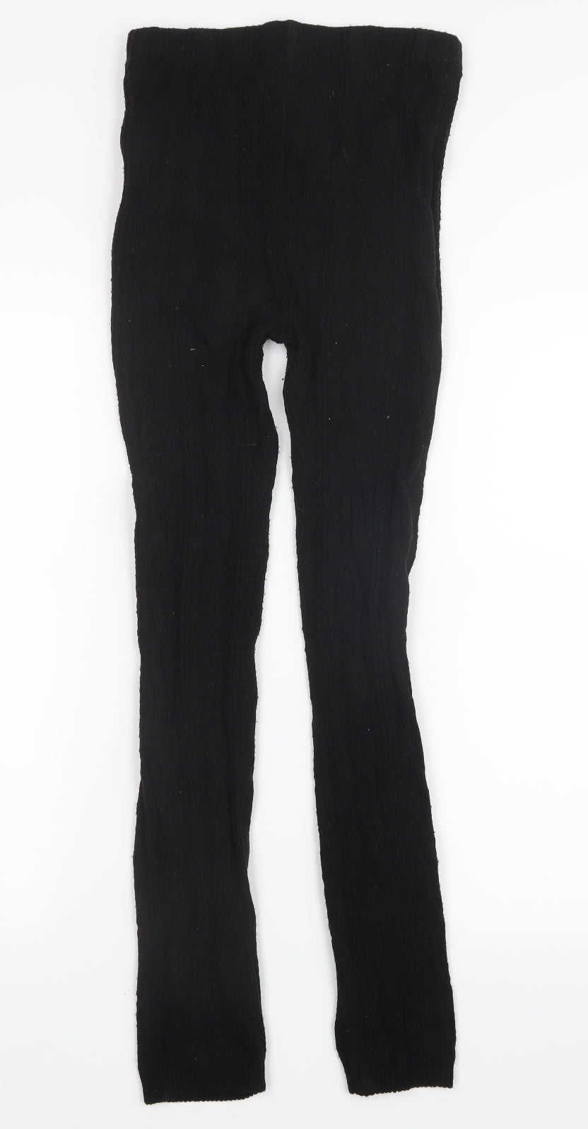 Preworn Womens Black  Knit Trousers  Size S L27 in