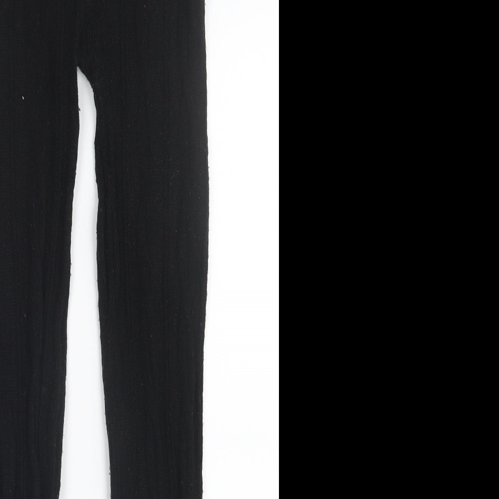 Preworn Womens Black  Knit Trousers  Size S L27 in