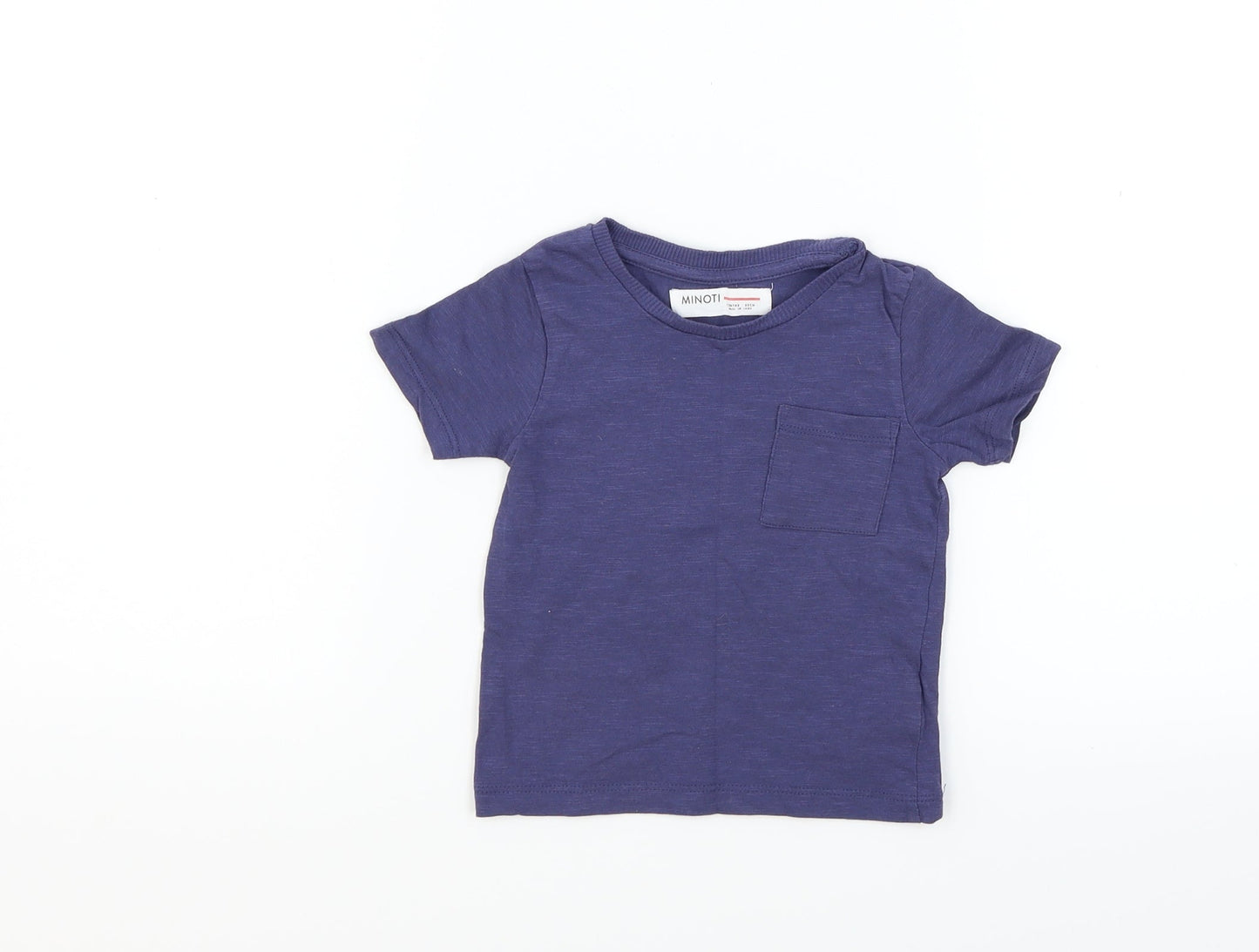 Minoti  Blue   Basic T-Shirt Size 12 Months
