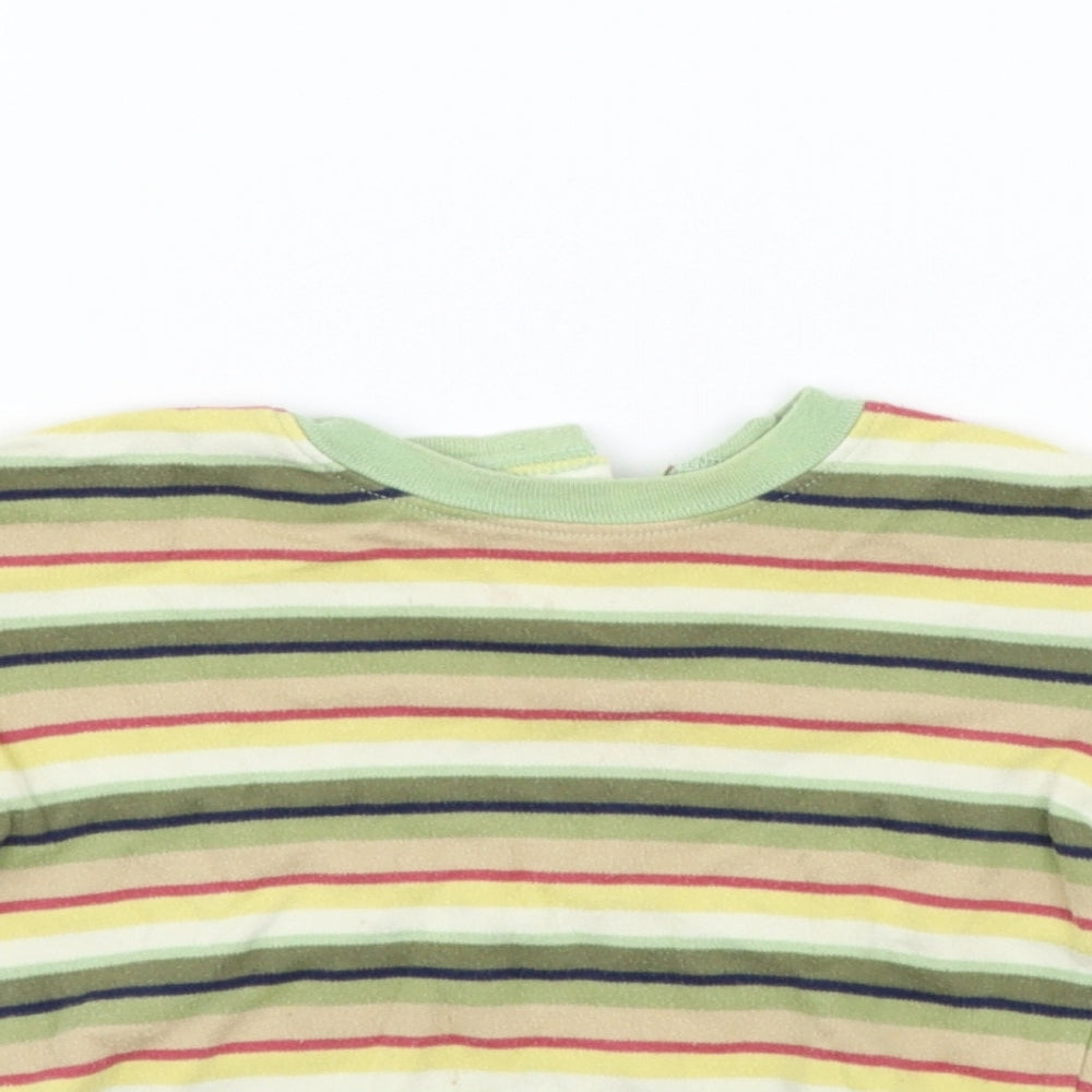 George  Green Striped  Pullover Jumper Size 12-18 Months