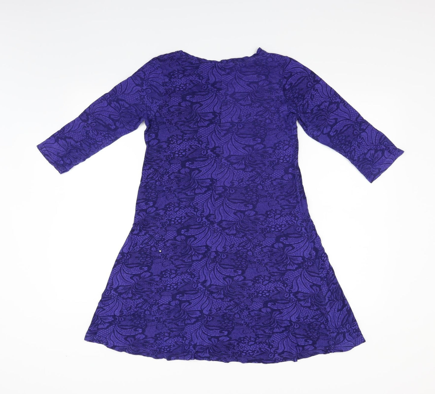 Atmosphere Womens Purple Geometric  Fit & Flare  Size 12