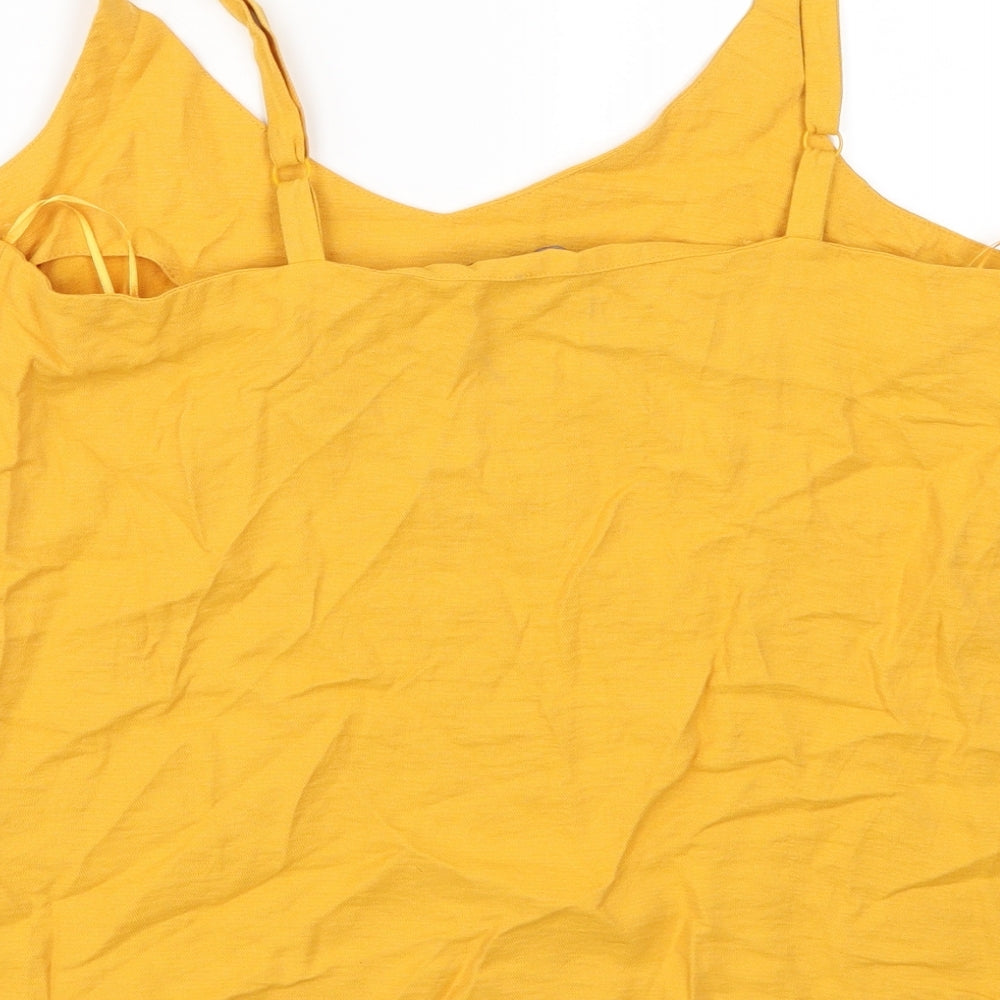 Select Womens Orange   Basic Tank Size 16
