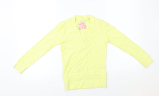 George Girls Yellow   Pullover Jumper Size 6-7 Years