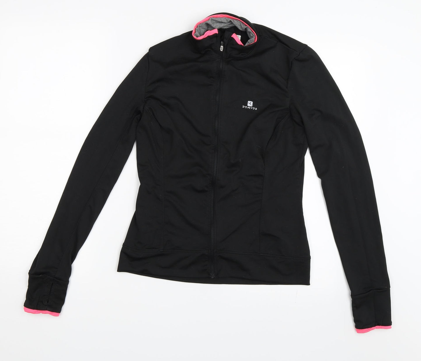DOMYOS Womens Black   Full Zip Sweatshirt Size 40