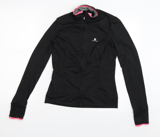 DOMYOS Womens Black   Full Zip Sweatshirt Size 40
