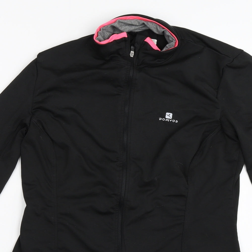 DOMYOS Womens Black   Full Zip Sweatshirt Size 40