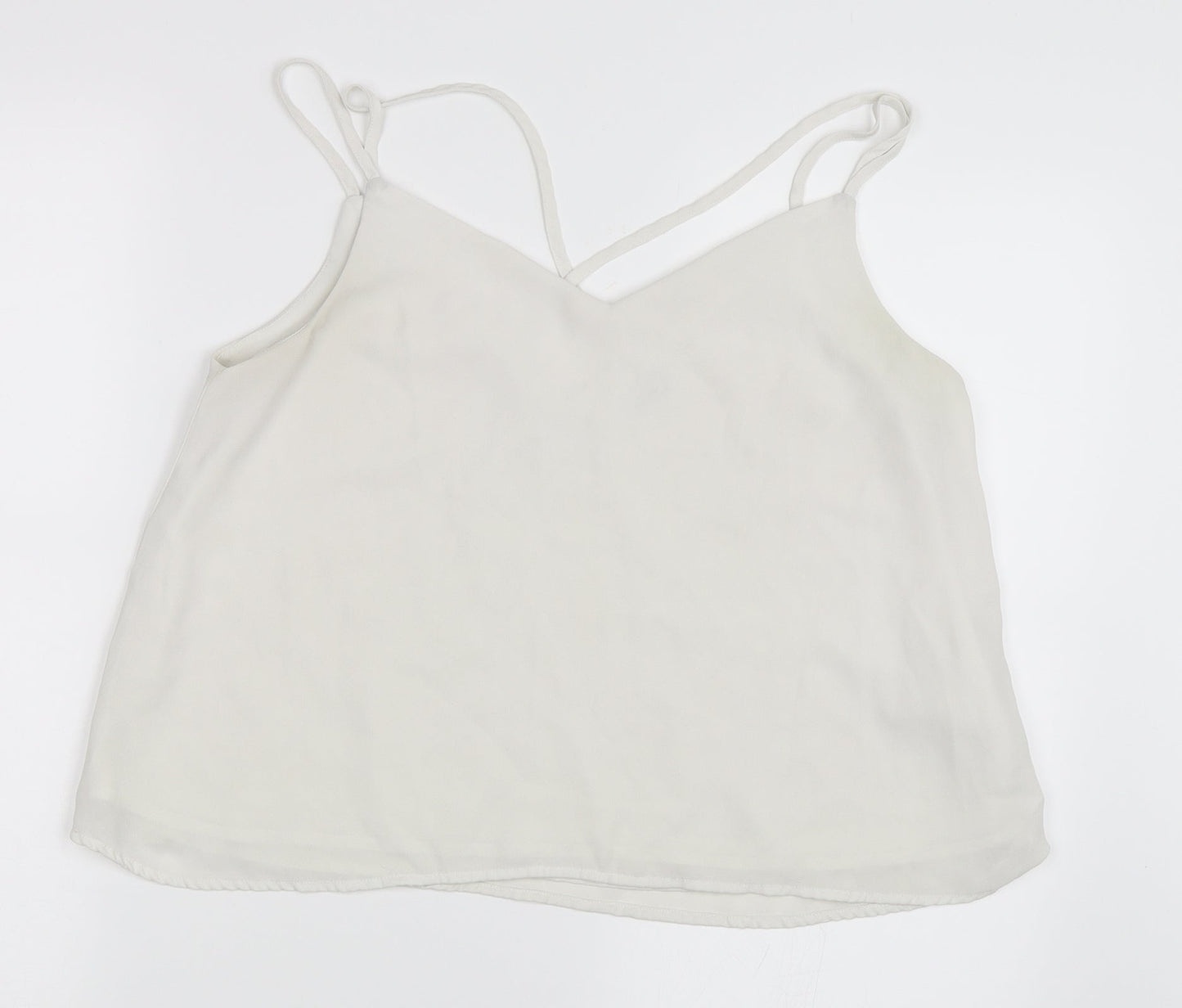 Pimkie Womens White   Camisole Blouse Size M