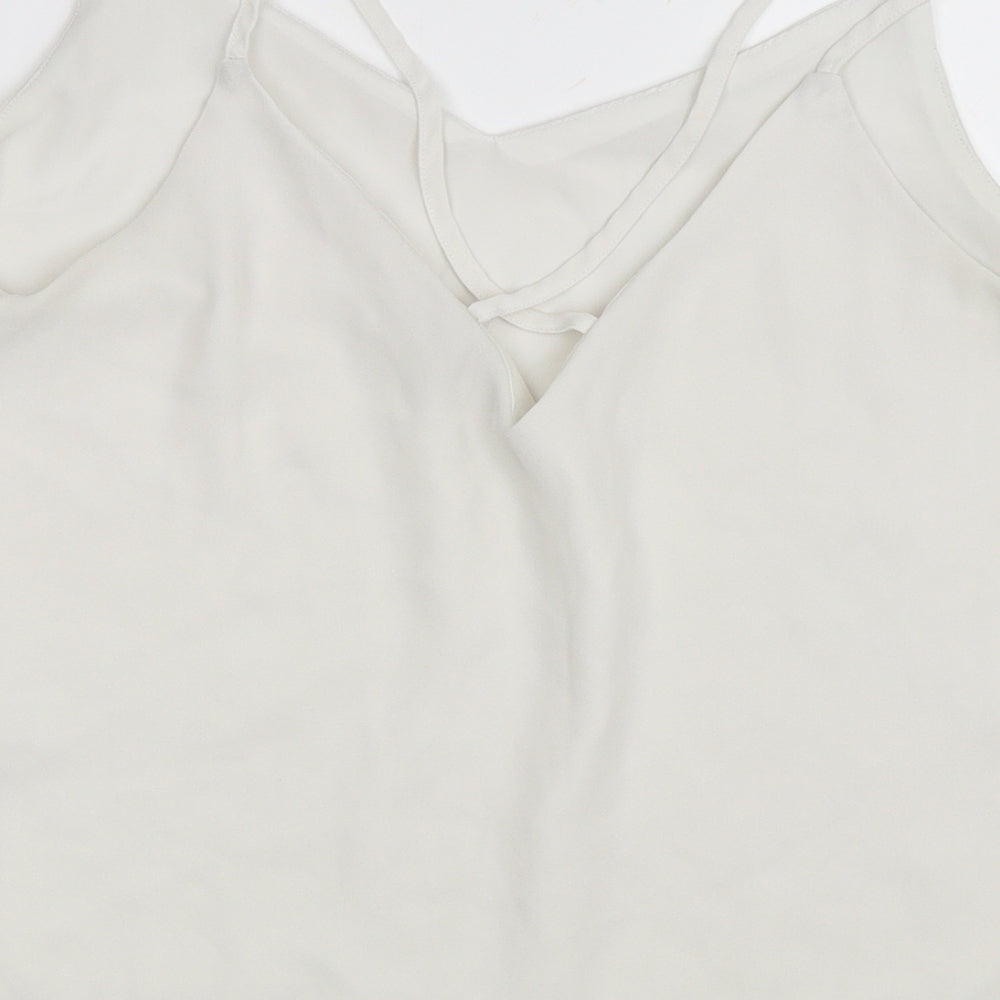 Pimkie Womens White   Camisole Blouse Size M