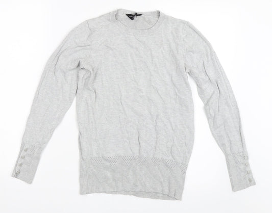 Dorothy Perkins Womens Grey   Pullover Jumper Size 8