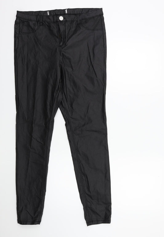 Preworn Womens Black   Trousers  Size 32 in L30 in