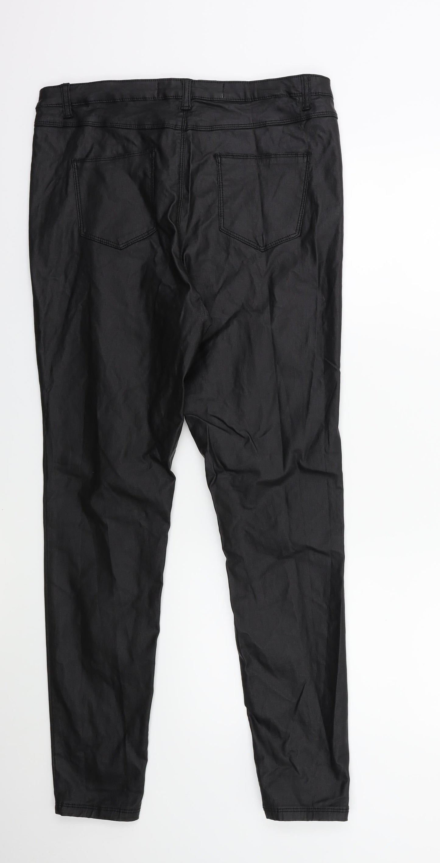 Preworn Womens Black   Trousers  Size 32 in L30 in