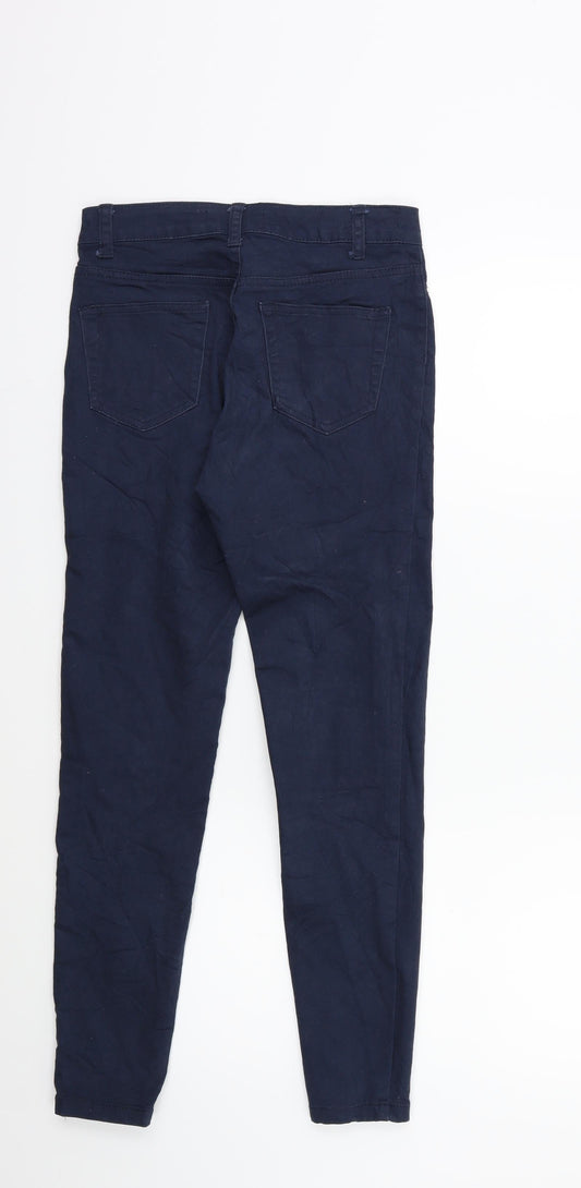 Denim & Co. Womens Blue  Denim Skinny Jeans Size 6 L25 in
