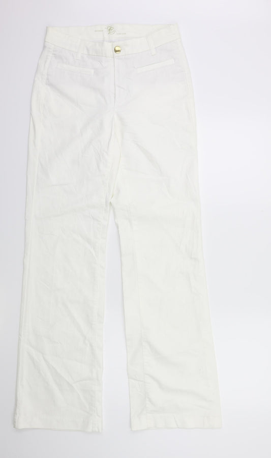 Cambio Womens White  Denim  Jeans Size 12 L34 in