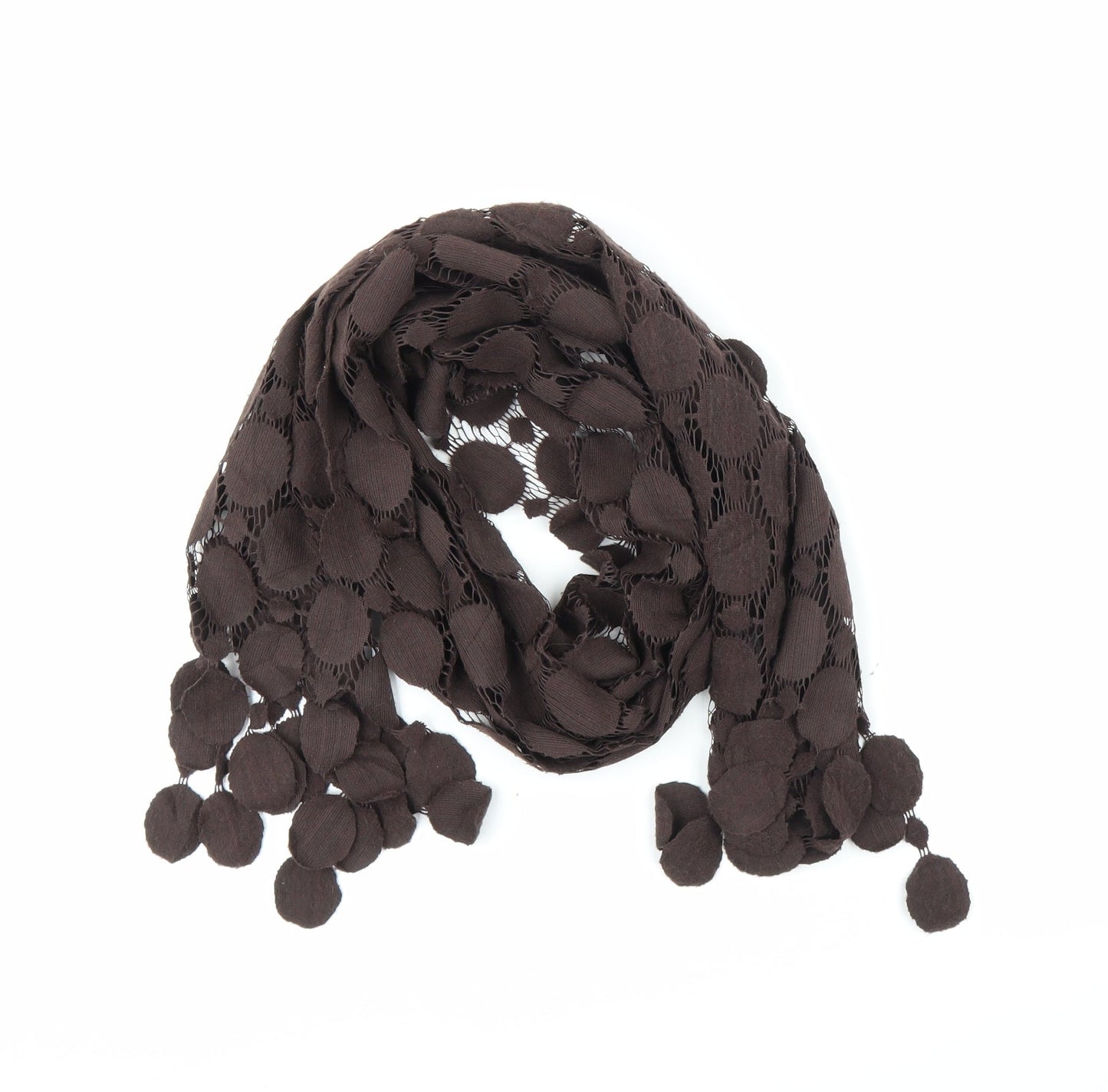 Preworn Unisex Brown    Scarf