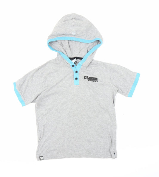 Carbini Boys Grey   Pullover Hoodie Size 8-9 Years