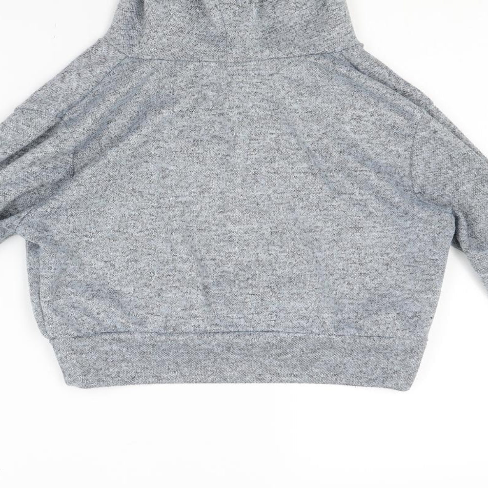 Misspap Womens Grey   Pullover Hoodie Size M  - Croped