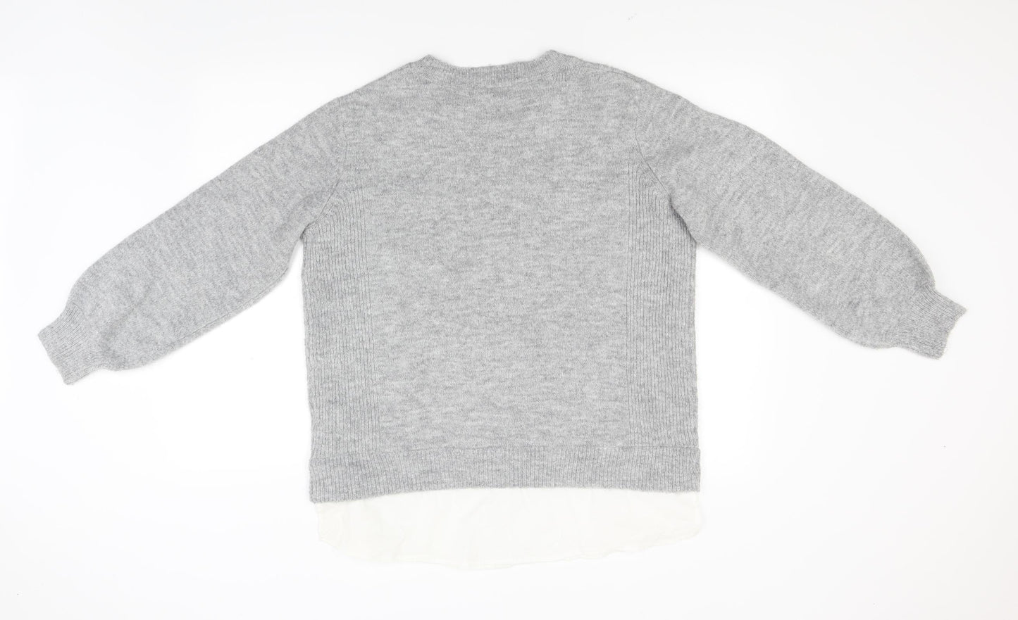 Dorothy Perkins Womens Grey  Knit Pullover Jumper Size 14