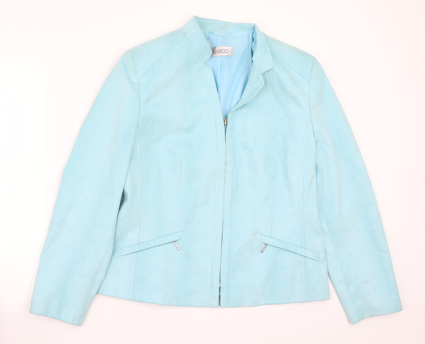 Gelco Womens Blue   Jacket Coat Size 14