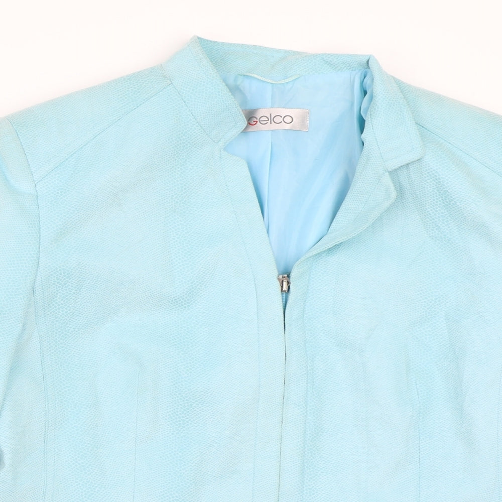 Gelco Womens Blue   Jacket Coat Size 14