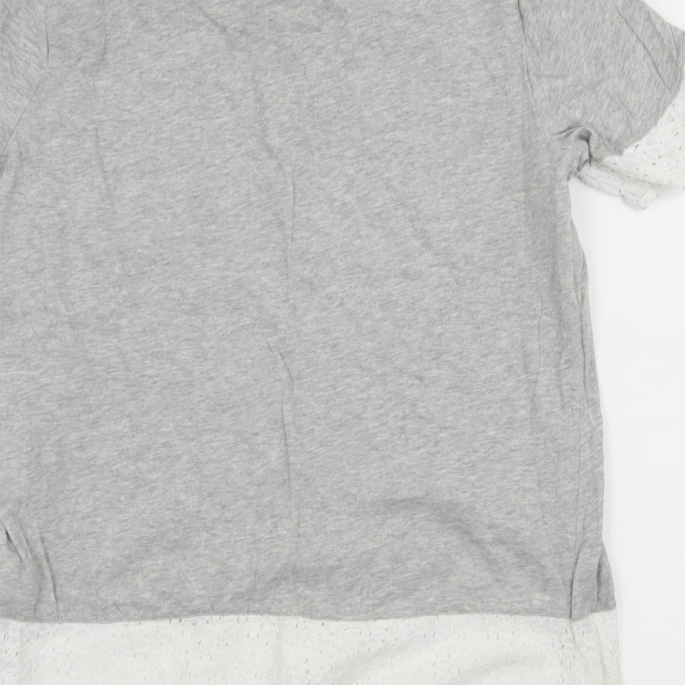 Falmer Heritage Womens Grey  Jersey Basic T-Shirt Size 10