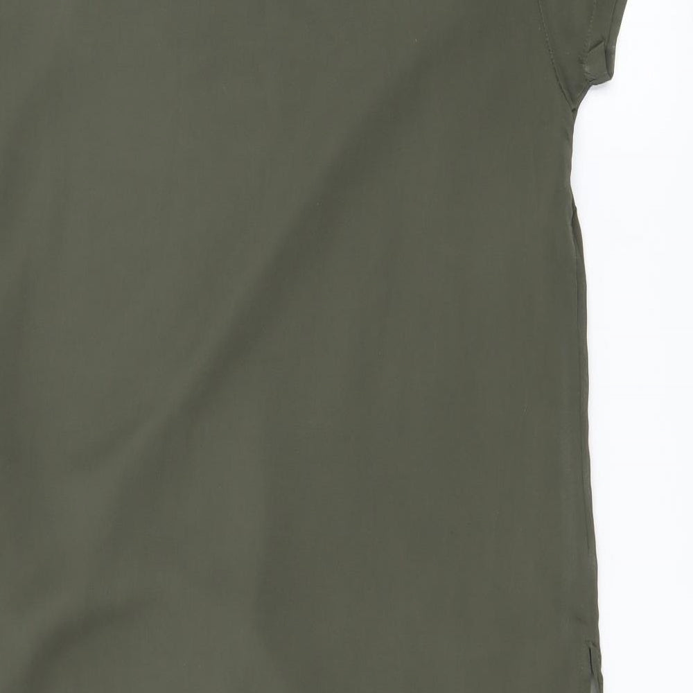 Anita & Green Womens Green  Chiffon Basic Blouse Size S