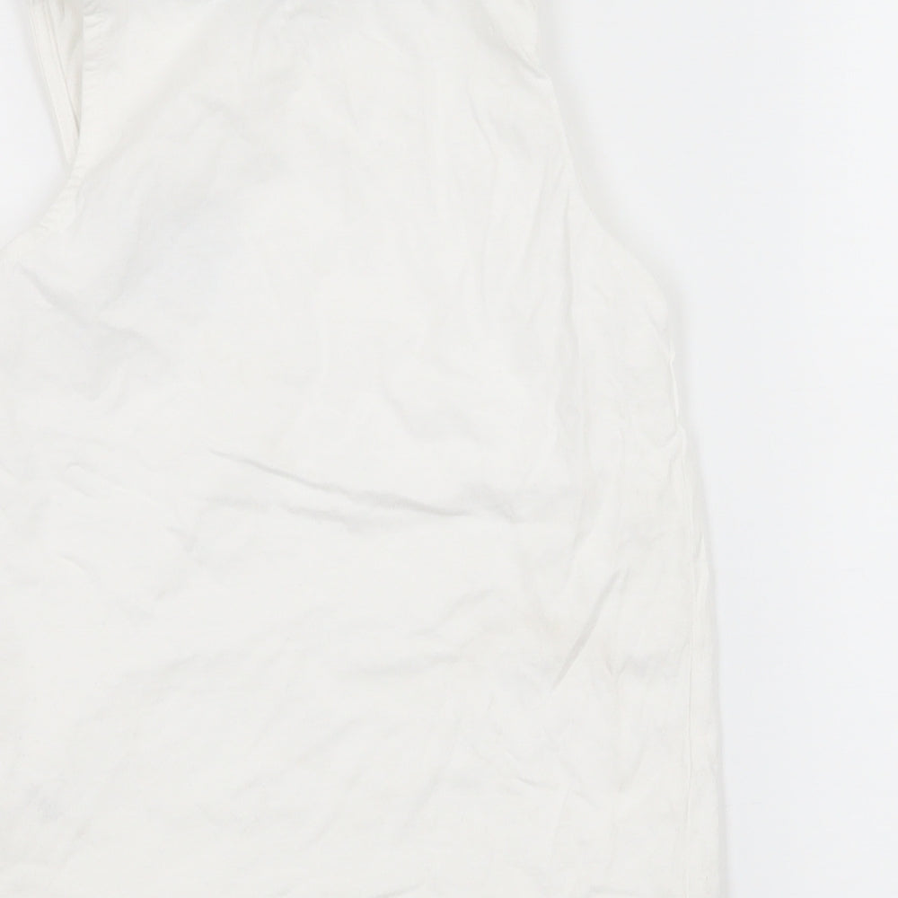 George Boys White  Jersey Basic Tank Size 4-5 Years  - Summer Wave