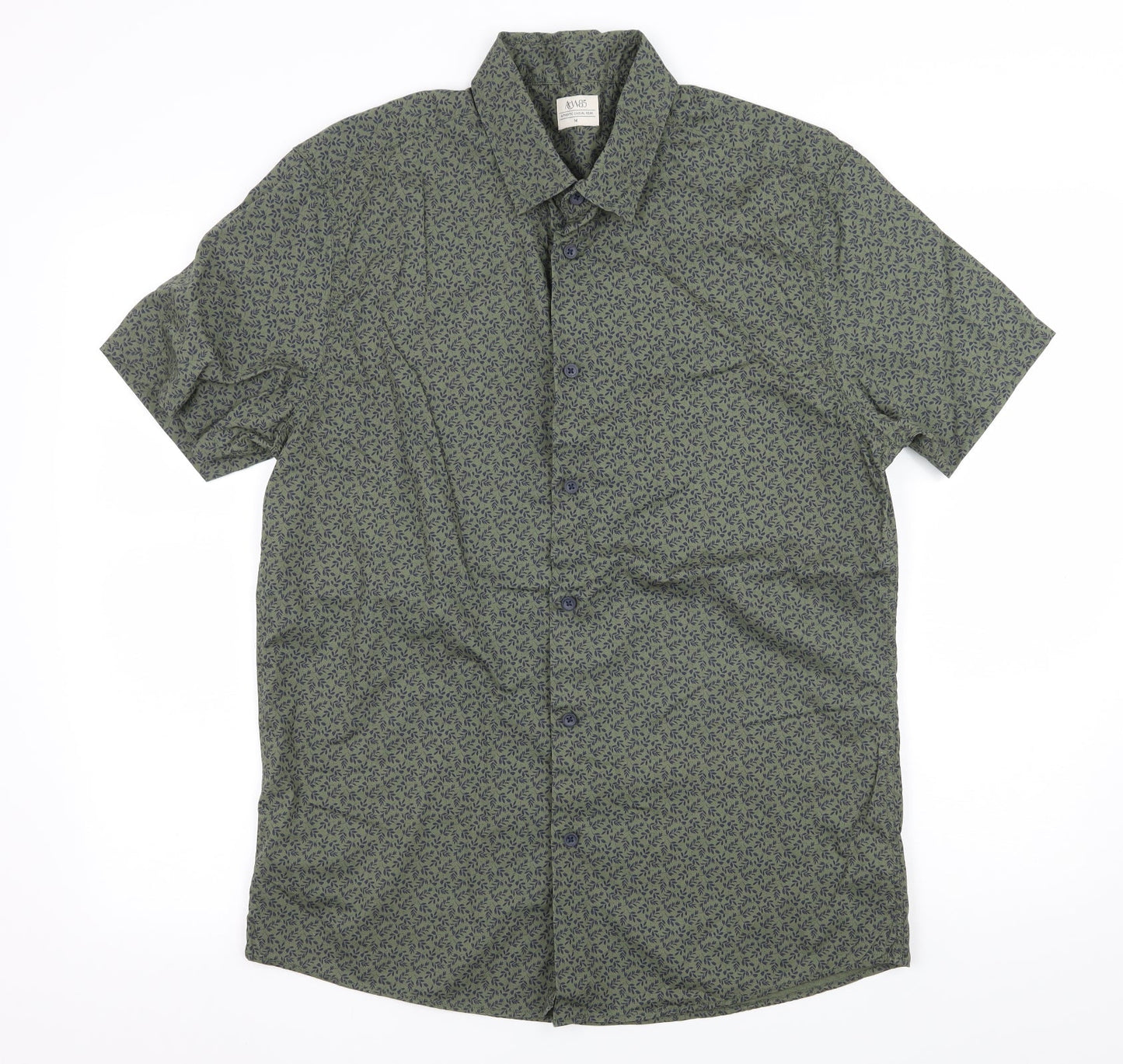 Matalan Mens Green Floral   Button-Up Size M