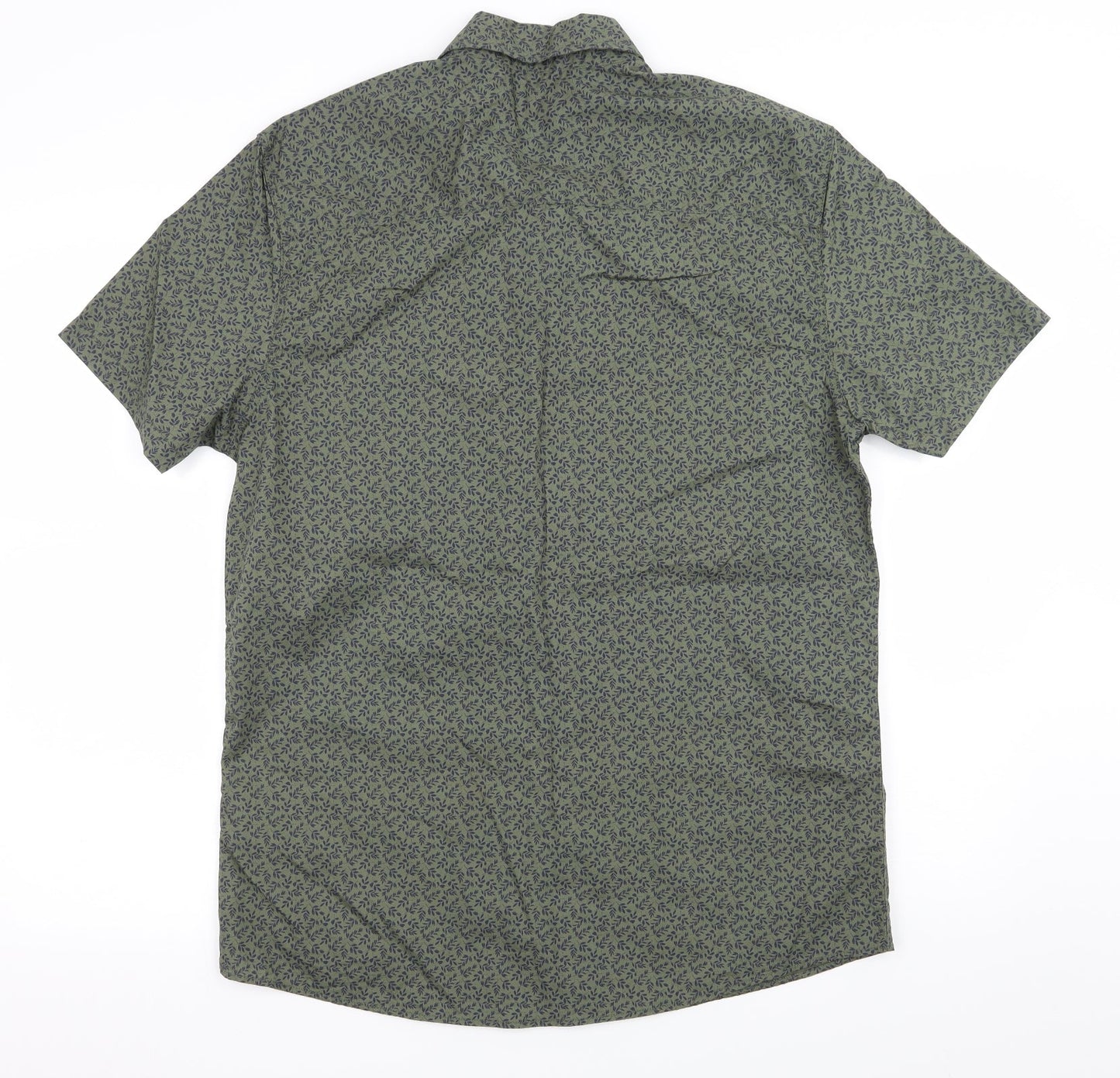 Matalan Mens Green Floral   Button-Up Size M