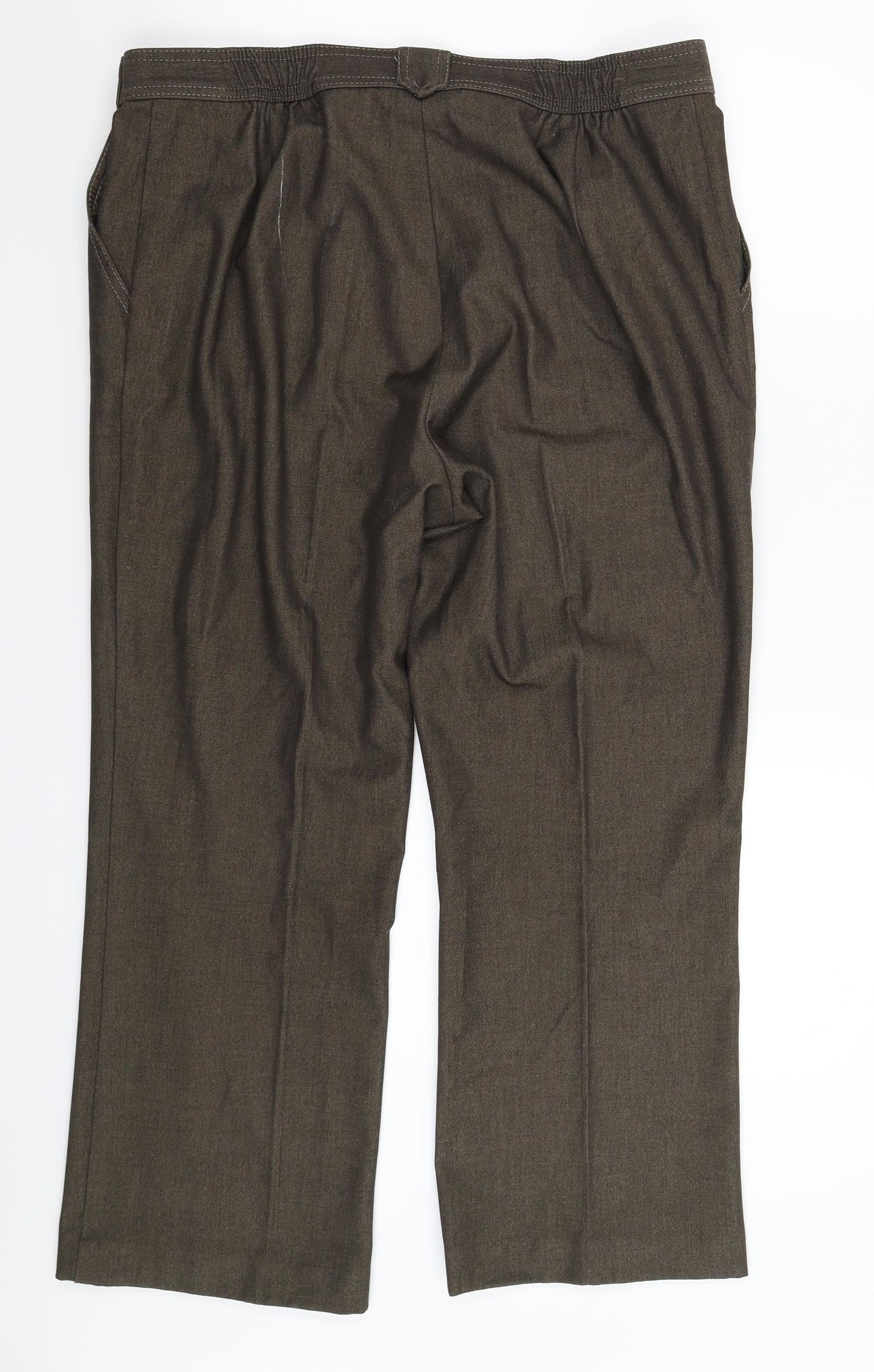 Marks and Spencer Womens Grey   Trousers  Size 16 L26 in