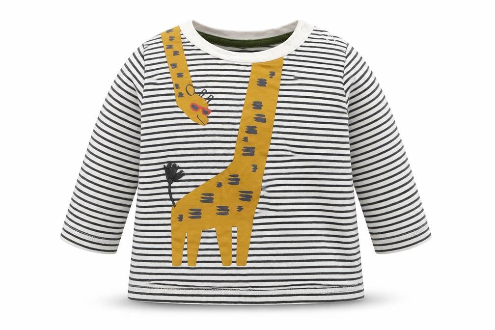 F&F Baby Multicoloured Striped  Basic T-Shirt Size 3-6 Months
