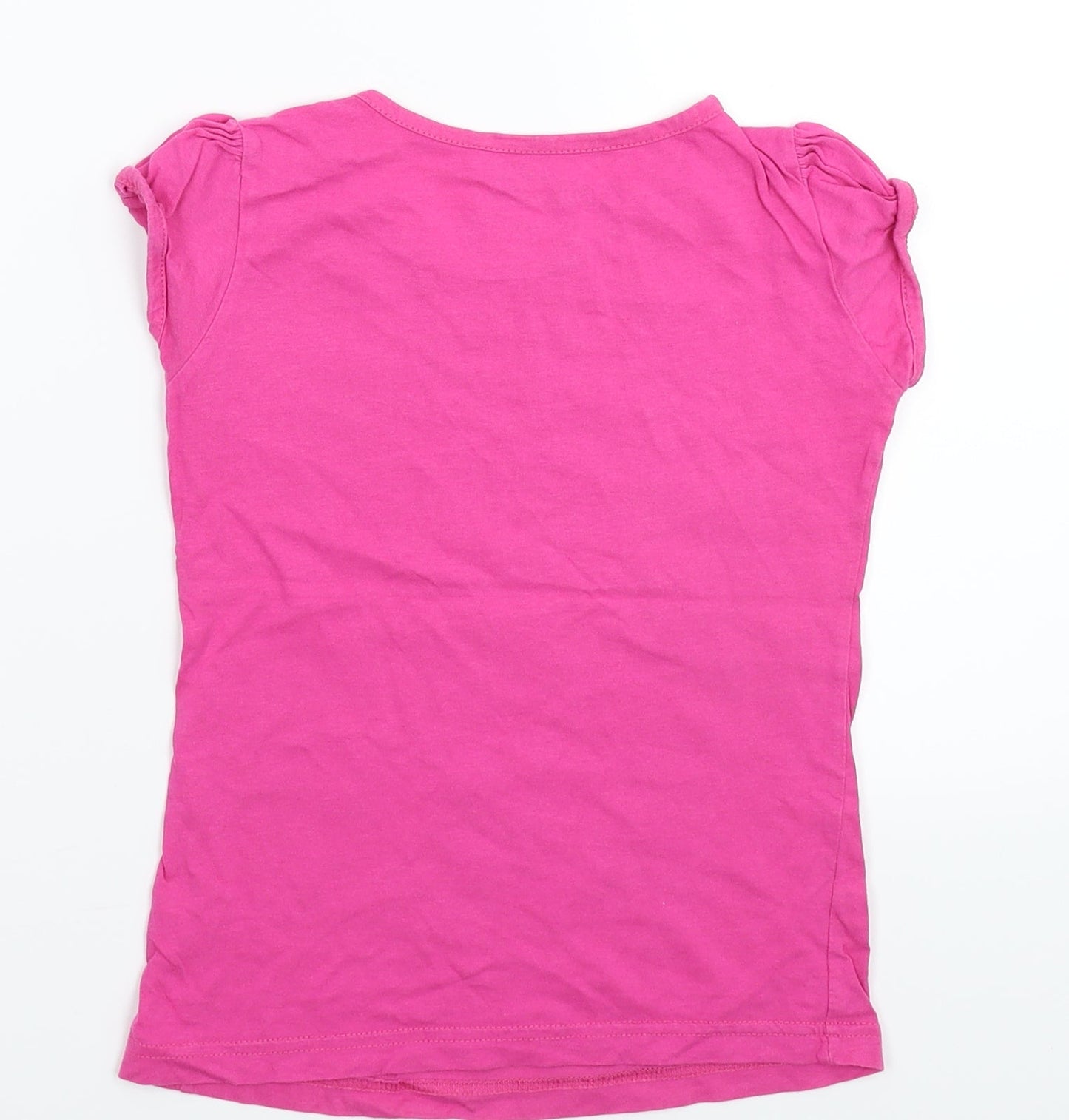 George Girls Pink   Basic T-Shirt Size 7-8 Years