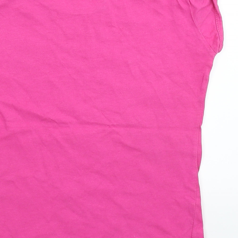 George Girls Pink   Basic T-Shirt Size 7-8 Years