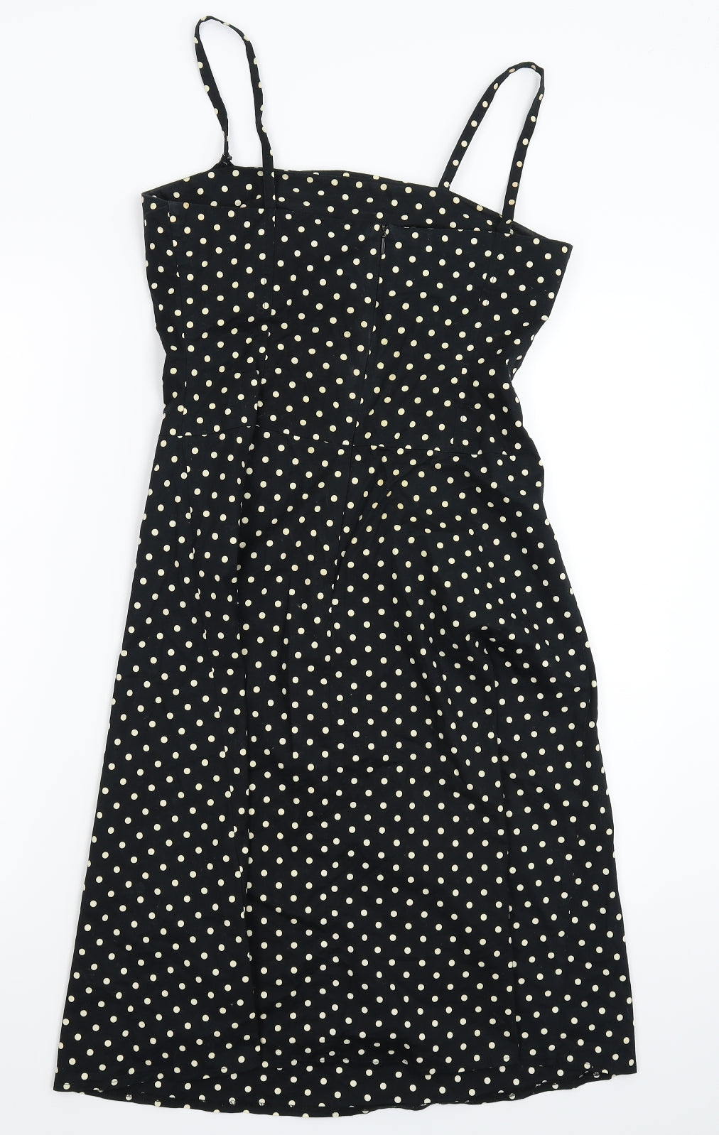 Divided Womens Black Polka Dot  Tank Dress  Size 10